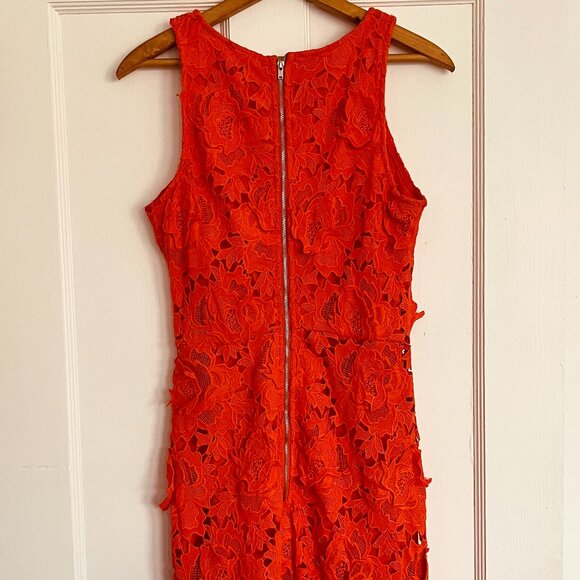 Super fun orange appliqué summer dress - Picture 3 of 13